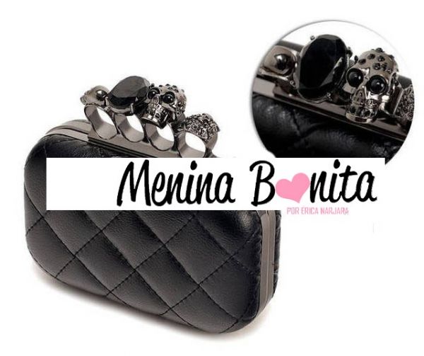Clutch (preta com anéis)